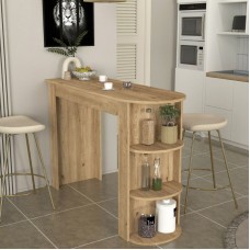 Τραπέζι μπαρ Vigne Megapap χρώμα sepet oak 150x51,6x101,8εκ. Τραπέζι μπαρ Vigne Megapap χρώμα sepet oak 150x51,6x101,8εκ.