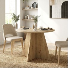 Τραπέζι Tailor Megapap χρώμα sapphire oak Ø100x75,7εκ. Τραπέζι Tailor Megapap χρώμα sapphire oak Ø100x75,7εκ.