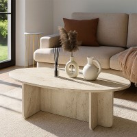 Τραπεζάκι σαλονιού Ravey Megapap χρώμα travertine 120x60x39,6εκ. Τραπεζάκι σαλονιού Ravey Megapap χρώμα travertine 120x60x39,6εκ.