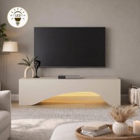 Έπιπλο τηλεόρασης Mara Megapap με LED χρώμα sandstone 150x31,4x40εκ. Έπιπλο τηλεόρασης Mara Megapap με LED χρώμα sandstone 150x31,4x40εκ.