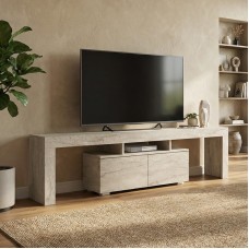 Έπιπλο τηλεόρασης Woodra Megapap χρώμα travertine 180x31,3x50,2εκ.