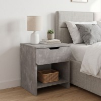Κομοδίνο Mida Megapap χρώμα γκρι σκυροδέματος 45x40x52εκ. Κομοδίνο Mida Megapap χρώμα γκρι σκυροδέματος 45x40x52εκ.