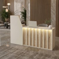 Γραφείο υποδοχής - reception Zegma Megapap με LED χρώμα sandstone - travertine 181,2x73,2x120εκ. Γραφείο υποδοχής - reception Zegma Megapap με LED χρώμα sandstone - travertine 181,2x73,2x120εκ.