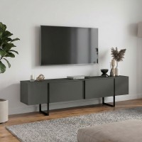 Έπιπλο τηλεόρασης Orontes Megapap χρώμα ανθρακί 180x29,6x50εκ. Έπιπλο τηλεόρασης Orontes Megapap χρώμα ανθρακί 180x29,6x50εκ.