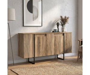 Μπουφές Orontes Megapap χρώμα καρυδί 160x35,2x80εκ. Μπουφές Orontes Megapap χρώμα καρυδί 160x35,2x80εκ.