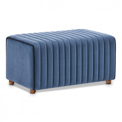Σκαμπώ Mabel Megapap βελούδινο χρώμα μπλε 80x40x40εκ. Σκαμπώ Mabel Megapap βελούδινο χρώμα μπλε 80x40x40εκ.