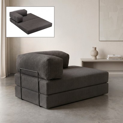 Καναπές - κρεβάτι Comfort Megapap διθέσιος υφασμάτινος χρώμα ανθρακί 140x95x75εκ. Καναπές - κρεβάτι Comfort Megapap διθέσιος υφασμάτινος χρώμα ανθρακί 140x95x75εκ.