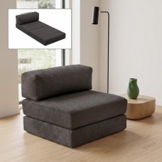 Πολυθρόνα - κρεβάτι Comfort Megapap υφασμάτινη χρώμα ανθρακί 95x95x75εκ. Πολυθρόνα - κρεβάτι Comfort Megapap υφασμάτινη χρώμα ανθρακί 95x95x75εκ.