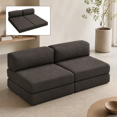 Καναπές - κρεβάτι Comfort Megapap τριθέσιος υφασμάτινος χρώμα ανθρακί 190x95x75εκ. Καναπές - κρεβάτι Comfort Megapap τριθέσιος υφασμάτινος χρώμα ανθρακί 190x95x75εκ.