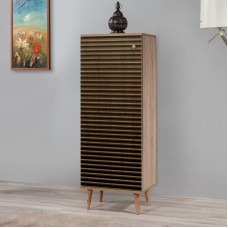 Παπουτσοθήκη - Ντουλάπι Soho Megapap χρώμα sonoma 50x38x135εκ.