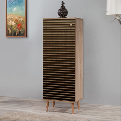 Παπουτσοθήκη - Ντουλάπι Soho Megapap χρώμα sonoma 50x38x135εκ. Παπουτσοθήκη - Ντουλάπι Soho Megapap χρώμα sonoma 50x38x135εκ.