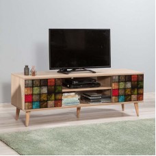 Έπιπλο τηλεόρασης Soho Megapap χρώμα sonoma 140x40x50 εκ. Έπιπλο τηλεόρασης Soho Megapap χρώμα sonoma 140x40x50 εκ.