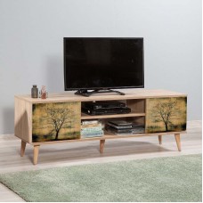 Έπιπλο τηλεόρασης Soho Megapap χρώμα sonoma 140x40x50 εκ. Έπιπλο τηλεόρασης Soho Megapap χρώμα sonoma 140x40x50 εκ.