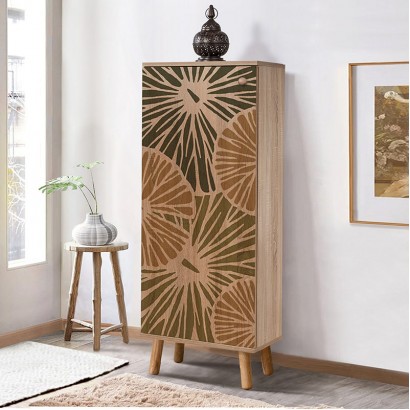 Παπουτσοθήκη - Ντουλάπι Soho Megapap χρώμα sonoma 50x38x135εκ.