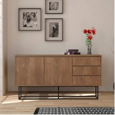 Μπουφές Amedeo Megapap χρώμα καρυδί 140x36x72εκ. Μπουφές Amedeo Megapap χρώμα καρυδί 140x36x72εκ.