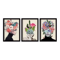 Πίνακας "Flower Girls" Megapap 3 τμχ. σε πλαίσιο 35x45x2εκ. Πίνακας "Flower Girls" Megapap 3 τμχ. σε πλαίσιο 35x45x2εκ.