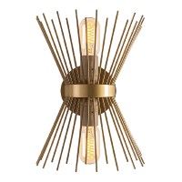 Απλίκα τοίχου Kirpi Megapap E27 μεταλλική χρώμα χρυσό 23x5x33εκ. Απλίκα τοίχου Kirpi Megapap E27 μεταλλική χρώμα χρυσό 23x5x33εκ.