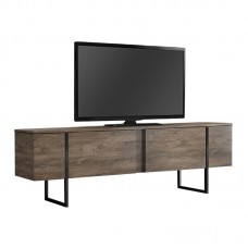 Έπιπλο τηλεόρασης Luxe Megapap χρώμα καρυδί 180x30x50εκ.