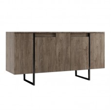 Μπουφές Luxe Megapap χρώμα καρυδί 160x35x80εκ.