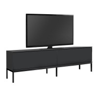 Έπιπλο τηλεόρασης Lord Megapap χρώμα μαύρο 180x30x47εκ.