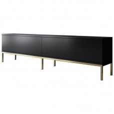 Έπιπλο τηλεόρασης Lord Megapap χρώμα μαύρο - χρυσό 180x30x47εκ. Έπιπλο τηλεόρασης Lord Megapap χρώμα μαύρο - χρυσό 180x30x47εκ.