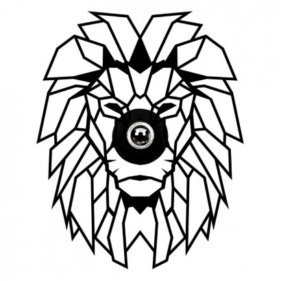 Απλίκα τοίχου Lion Megapap E27 MDF χρώμα μαύρο 39x12x49εκ. Απλίκα τοίχου Lion Megapap E27 MDF χρώμα μαύρο 39x12x49εκ.