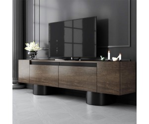 Έπιπλο τηλεόρασης Haven Megapap χρώμα καρυδί 180x30x50εκ. Έπιπλο τηλεόρασης Haven Megapap χρώμα καρυδί 180x30x50εκ.