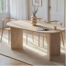 Τραπέζι Sablin Megapap χρώμα travertine 180x89,5x75εκ. Τραπέζι Sablin Megapap χρώμα travertine 180x89,5x75εκ.
