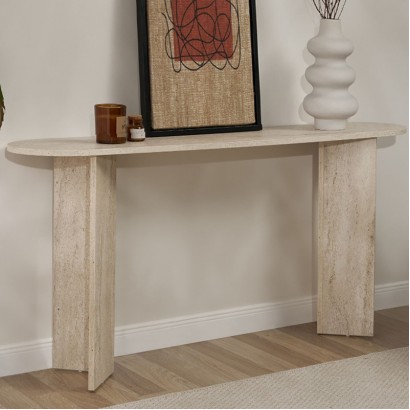 Κονσόλα Sira Megapap χρώμα travertine 150x35x75εκ. Κονσόλα Sira Megapap χρώμα travertine 150x35x75εκ.