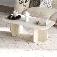 Τραπεζάκι σαλονιού Becaj Megapap χρώμα sandstone - travertine 120x60x41,4εκ. Τραπεζάκι σαλονιού Becaj Megapap χρώμα sandstone - travertine 120x60x41,4εκ.