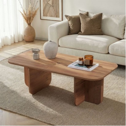 Τραπεζάκι σαλονιού Becaj Megapap χρώμα atlantic pine 120x60x41,4εκ.