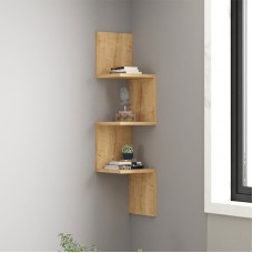 Ραφιέρα τοίχου γωνιακή Zikzak Megapap χρώμα sapphire oak 25x25x105,4εκ. Ραφιέρα τοίχου γωνιακή Zikzak Megapap χρώμα sapphire oak 25x25x105,4εκ.