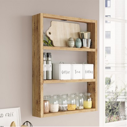 Ραφιέρα τοίχου Prena Megapap χρώμα atlantic pine 43,2x9x60εκ.