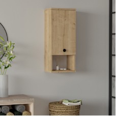 Ντουλάπι μπάνιου επιτοίχιο Mis Megapap χρώμα sapphire oak 30x21,8x71εκ.