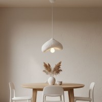 Φωτιστικό οροφής Luna Megapap E27 fiberglass μονόφωτο χρώμα λευκό 30x21x120εκ.