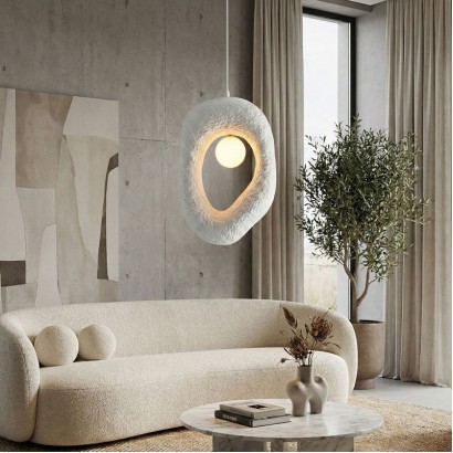 Φωτιστικό οροφής Zoga Megapap G9 fiberglass μονόφωτο χρώμα λευκό 30x12x90εκ.