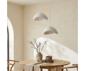 Φωτιστικό οροφής Luna Megapap E27 fiberglass δίφωτο χρώμα λευκό Ø74x115εκ. Φωτιστικό οροφής Luna Megapap E27 fiberglass δίφωτο χρώμα λευκό Ø74x115εκ.