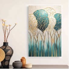 Πίνακας σε καμβά "Golden Leaves" Megapap ψηφιακής εκτύπωσης 70x100x3εκ. Πίνακας σε καμβά "Golden Leaves" Megapap ψηφιακής εκτύπωσης 70x100x3εκ.