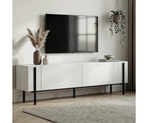 Έπιπλο τηλεόρασης Nexus Megapap χρώμα λευκό 180x30x45,5εκ. Έπιπλο τηλεόρασης Nexus Megapap χρώμα λευκό 180x30x45,5εκ.