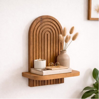 Ραφιέρα τοίχου Artwill Megapap Mdf χρώμα oak 26x13x35εκ. Ραφιέρα τοίχου Artwill Megapap Mdf χρώμα oak 26x13x35εκ.