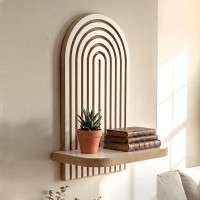 Ραφιέρα τοίχου Artwill Megapap Mdf χρώμα λευκό - oak 26x13x35εκ. Ραφιέρα τοίχου Artwill Megapap Mdf χρώμα λευκό - oak 26x13x35εκ.