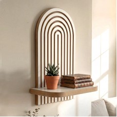Ραφιέρα τοίχου Artwill Megapap Mdf χρώμα λευκό - oak 26x13x35εκ. Ραφιέρα τοίχου Artwill Megapap Mdf χρώμα λευκό - oak 26x13x35εκ.