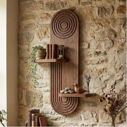 Ραφιέρα τοίχου Artwill Megapap Mdf χρώμα wenge 46x13x70εκ. Ραφιέρα τοίχου Artwill Megapap Mdf χρώμα wenge 46x13x70εκ.