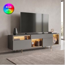 Έπιπλο τηλεόρασης Norm Megapap με Led Rgb χρώμα ανθρακί - χρυσό 180x32x55εκ. Έπιπλο τηλεόρασης Norm Megapap με Led Rgb χρώμα ανθρακί - χρυσό 180x32x55εκ.
