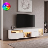 Έπιπλο τηλεόρασης Norm Megapap με Led Rgb χρώμα λευκό - χρυσό 180x32x55εκ. Έπιπλο τηλεόρασης Norm Megapap με Led Rgb χρώμα λευκό - χρυσό 180x32x55εκ.