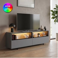 Έπιπλο τηλεόρασης Eco Megapap με Led Rgb χρώμα ανθρακί 180x32x67εκ. Έπιπλο τηλεόρασης Eco Megapap με Led Rgb χρώμα ανθρακί 180x32x67εκ.