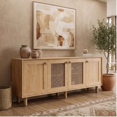 Μπουφές Bohemian Megapap χρώμα φυσικό οξιάς 180x40x75εκ. Μπουφές Bohemian Megapap χρώμα φυσικό οξιάς 180x40x75εκ.