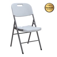 Καρέκλα catering - συνεδρίου Capri Megapap πτυσσόμενη χρώμα λευκό του πάγου 45x50x88εκ.
