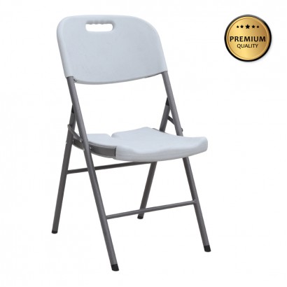 Καρέκλα catering - συνεδρίου Capri Megapap πτυσσόμενη χρώμα λευκό του πάγου 45x50x88εκ.