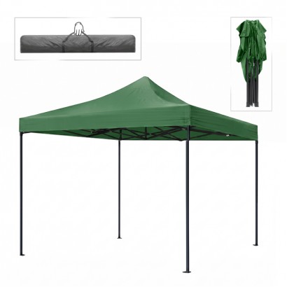 Κιόσκι - Gazebo Bari Megapap πτυσσόμενο μεταλλικός σκελετός - αδιάβροχο ύφασμα χρώμα πράσινο 3x3x3,10m. Κιόσκι - Gazebo Bari Megapap πτυσσόμενο μεταλλικός σκελετός - αδιάβροχο ύφασμα χρώμα πράσινο 3x3x3,10m.